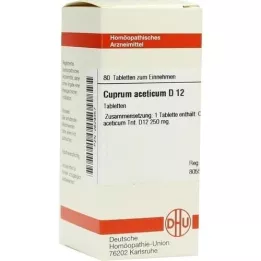 CUPRUM ACETICUM D 12 tabletek, 80 szt