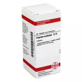 CUPRUM ACETICUM D 12 tabletek, 80 szt