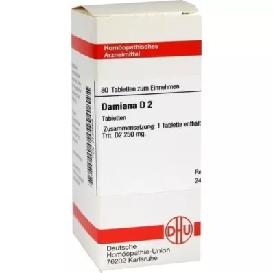 DAMIANA D 2 tabletki, 80 szt