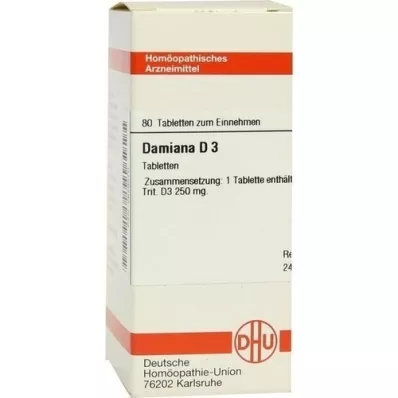 DAMIANA D 3 tabletki, 80 szt