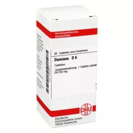 DAMIANA D 6 tabletek, 80 szt