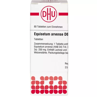 EQUISETUM ARVENSE D 6 tabletek, 80 szt