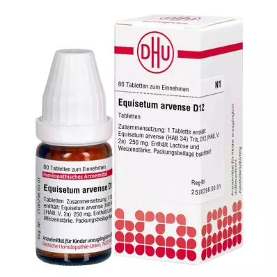 EQUISETUM ARVENSE D 12 tabletek, 80 szt