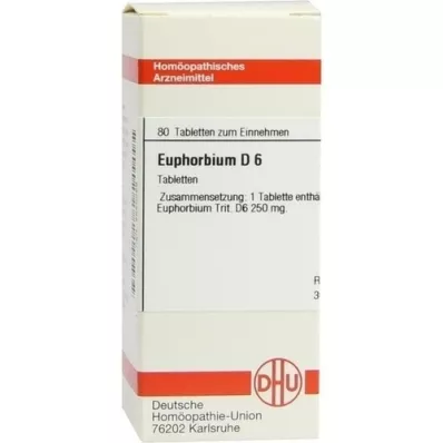 EUPHORBIUM D 6 tabletek, 80 szt