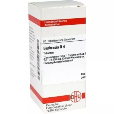 EUPHRASIA D 4 tabletki, 80 szt