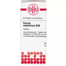 FERRUM METALLICUM D 30 tabletek, 80 szt