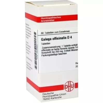 GALEGA officinalis D 4 tabletki, 80 szt