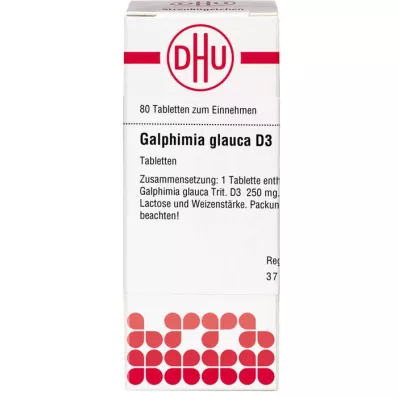 GALPHIMIA GLAUCA D 3 tabletki, 80 szt