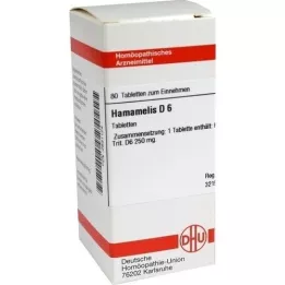 HAMAMELIS D 6 tabletek, 80 szt