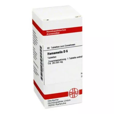HAMAMELIS D 6 tabletek, 80 szt HAMAMELIS D 6 tabletek, 80 szt