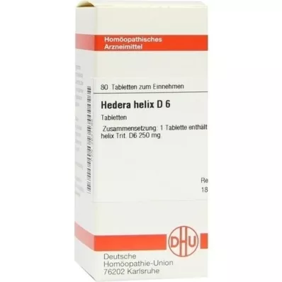 HEDERA HELIX D 6 tabletek, 80 szt