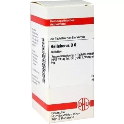 HELLEBORUS D 6 tabletek, 80 szt