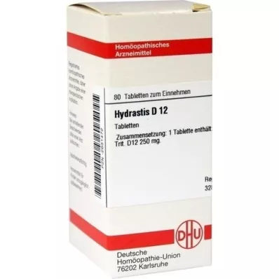 HYDRASTIS D 12 tabletek, 80 szt