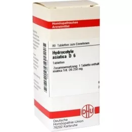 HYDROCOTYLE asiatica D 6 tabletek, 80 szt