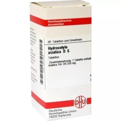 HYDROCOTYLE asiatica D 6 tabletek, 80 szt