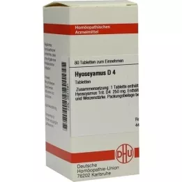 HYOSCYAMUS D 4 tabletki, 80 szt