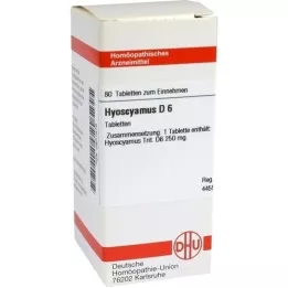 HYOSCYAMUS D 6 tabletek, 80 szt