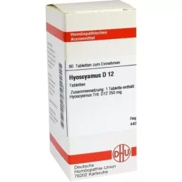 HYOSCYAMUS D 12 tabletek, 80 szt