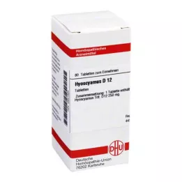 HYOSCYAMUS D 12 tabletek, 80 szt