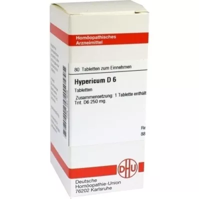 HYPERICUM D 6 tabletek, 80 szt