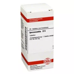IPECACUANHA D 6 tabletek, 80 szt