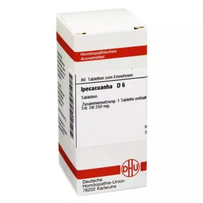 IPECACUANHA D 6 tabletek, 80 szt