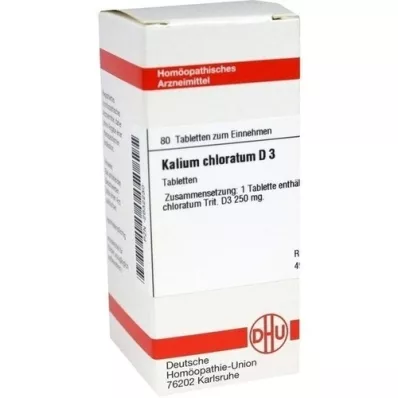 KALIUM CHLORATUM D 3 tabletki, 80 szt