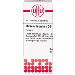 KALIUM FLUORATUM D 6 tabletek, 80 szt