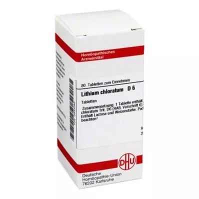 LITHIUM CHLORATUM D 6 tabletek, 80 szt LITHIUM CHLORATUM D 6 tabletek, 80 szt