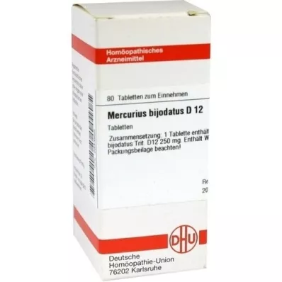 MERCURIUS BIJODATUS D 12 tabletek, 80 szt