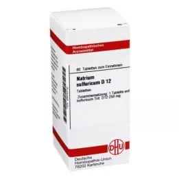 NATRIUM SULFURICUM D 12 tabletek, 80 szt