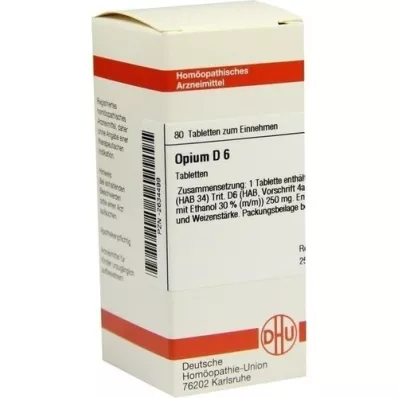 OPIUM D 6 tabletek, 80 szt