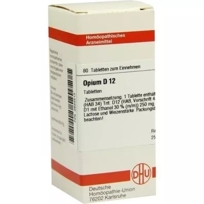 OPIUM D 12 tabletek, 80 szt