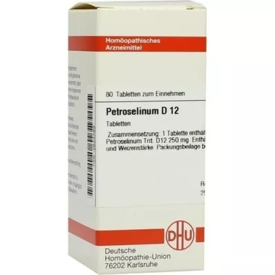 PETROSELINUM D 12 tabletek, 80 szt