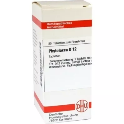 PHYTOLACCA D 12 tabletek, 80 szt