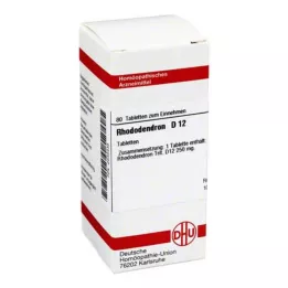 RHODODENDRON D 12 tabletek, 80 szt