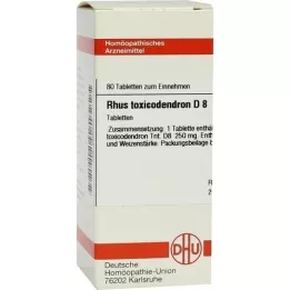 RHUS TOXICODENDRON D 8 tabletek, 80 szt