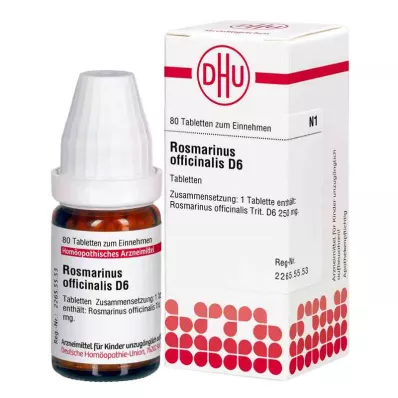 ROSMARINUS OFFICINALIS D 6 tabletek, 80 szt ROSMARINUS OFFICINALIS D 6 tabletek, 80 szt
