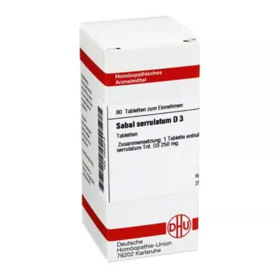 SABAL SERRULATUM D 3 tabletki, 80 szt