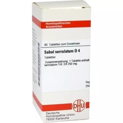 SABAL SERRULATUM D 4 tabletki, 80 szt