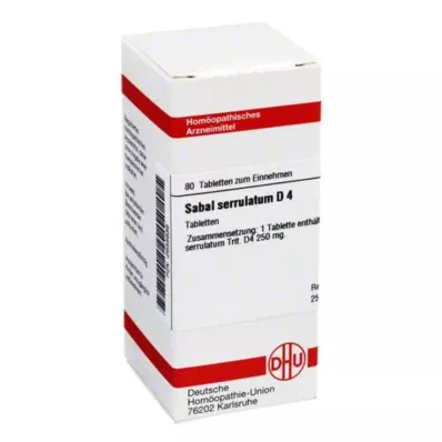 SABAL SERRULATUM D 4 tabletki, 80 szt SABAL SERRULATUM D 4 tabletki, 80 szt