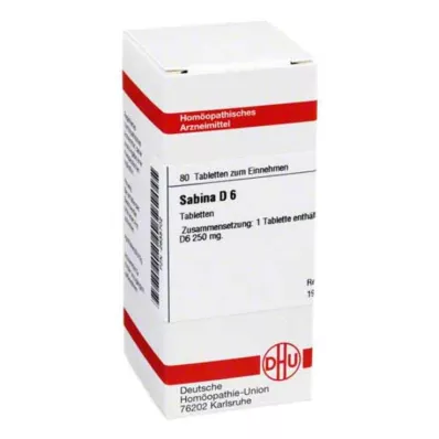 SABINA D 6 tabletek, 80 szt