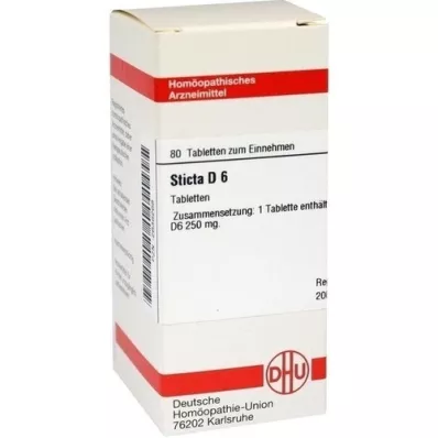 STICTA D 6 tabletek, 80 szt