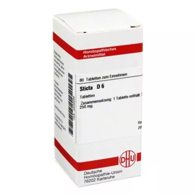 STICTA D 6 tabletek, 80 szt