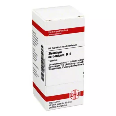 STRONTIUM CARBONICUM D 6 tabletek, 80 szt STRONTIUM CARBONICUM D 6 tabletek, 80 szt