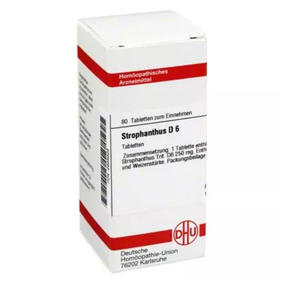 STROPHANTHUS D 6 tabletek, 80 szt