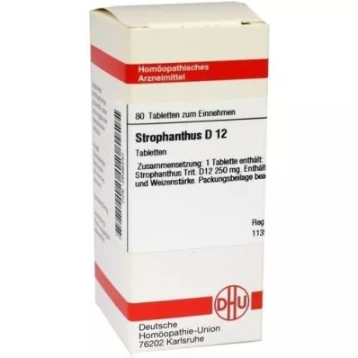 STROPHANTHUS D 12 tabletek, 80 szt