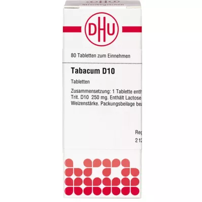 TABACUM D 10 tabletek, 80 szt