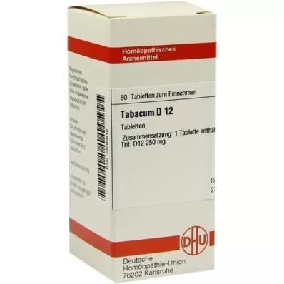 TABACUM D 12 tabletek, 80 szt