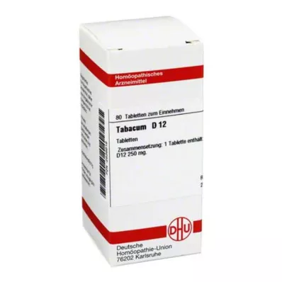 TABACUM D 12 tabletek, 80 szt